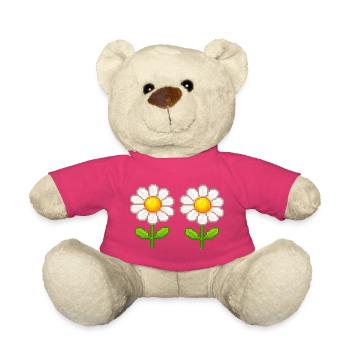 Fleurs doubles Pixel Daisy - Nounours - rose - Devant