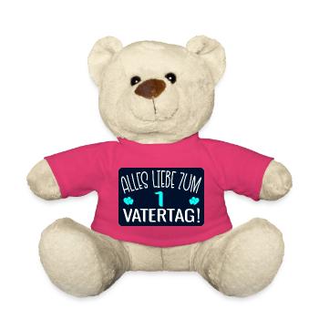 Baby Erster Vatertag - Teddy - Pink - Vorne