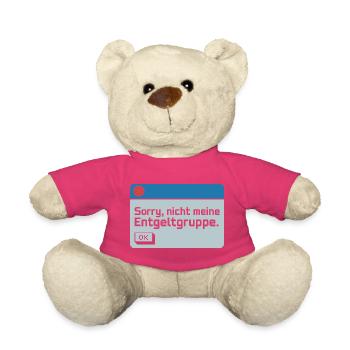 Sorry Nicht Meine Entgeltgruppe Beamte TVöD Büro - Teddy - Pink - Vorne