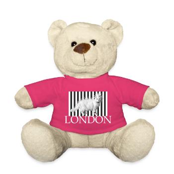 Punk Cat London Contrast streetwaer - Teddy Bear - pink - Front
