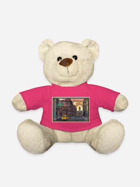 Glasgow Vintage-Straßenszene - Teddy - Pink