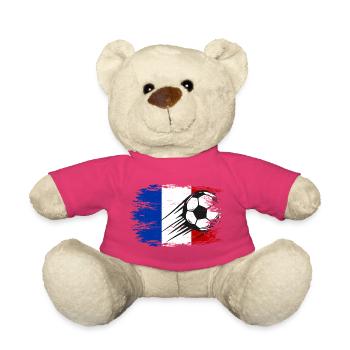 Frankreich Flagge Fußball used - Teddy - Pink - Vorne