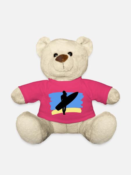 Beach Vibes – Surfer Girl - Teddy Bear - pink
