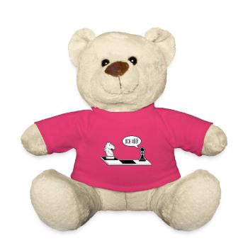 Och Nö Schach Schachbrett lustige Schachfiguren - Teddy - Pink - Vorne