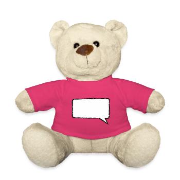 Sprechblase_Grunge_Eckig - Nounours - rose - Devant