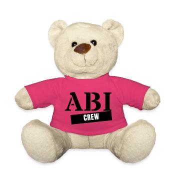 Abi Crew - Année de remise des diplômes de l’Abitur Voyage de l’Abitur - Nounours - rose - Devant