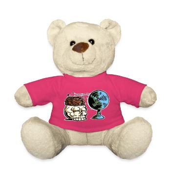 Belüftung von Schädel und Gehirn - Teddy - Pink - Vorne