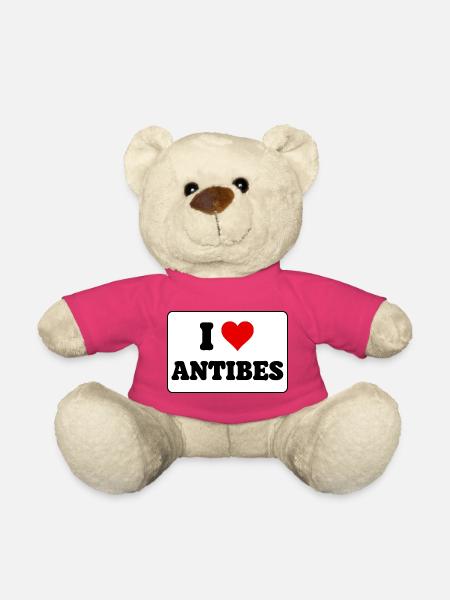 Ich liebe Antibes, ich liebe Antibes, Geographie-Geschenk - Teddy - Pink
