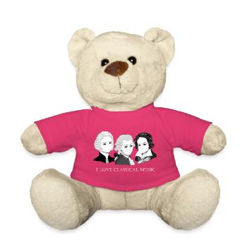 Bach - Mozart - Beethoven: J'aime la musique classique - Nounours - rose - Devant