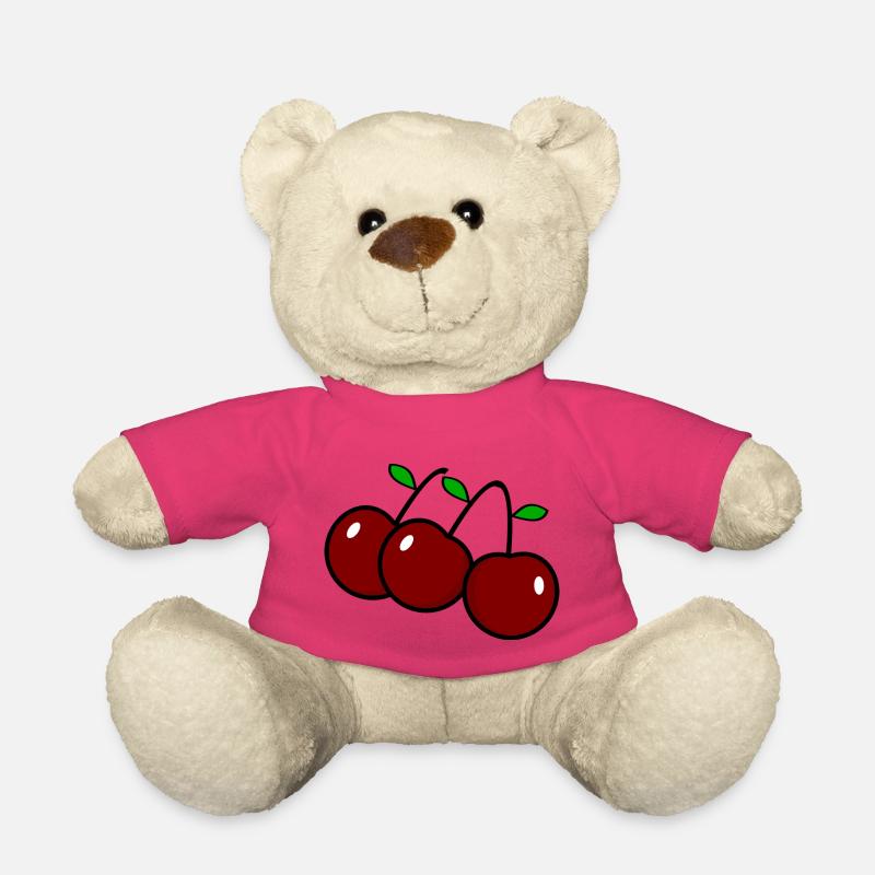 cherries - Teddy Bear - pink