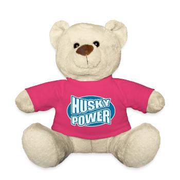 Conception de fautes de frappe de Husky Power - Nounours - rose - Devant