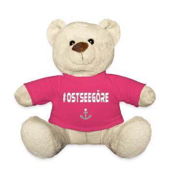 Ostseegöre mit Anker V.2 - Urlaubsreif - Teddy - Pink - Vorne