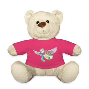 Pinguin für Frieden - Teddy - Pink - Vorne