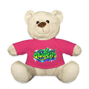 Art, Street Art, Wildstyle, Graffiti, Drawing - Teddy Bear - pink - Front