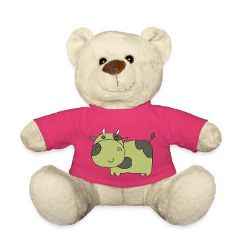 Vert vache - Nounours - rose - Devant