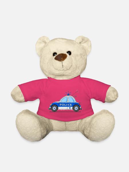 Polizeiauto Police Blau - Teddy - Pink