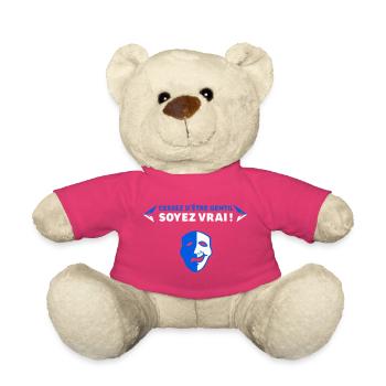 Soyez vrai - Nounours - rose - Devant