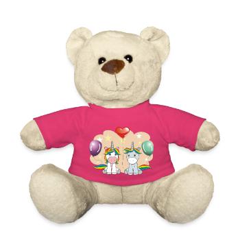 Baby Unicorns - Teddy Bear - pink - Front
