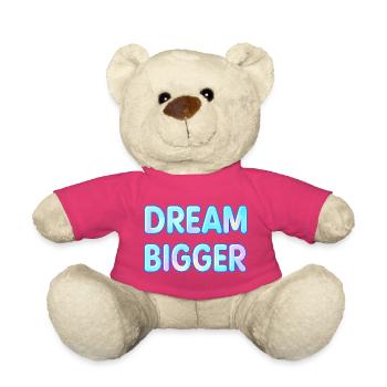 Typographie en dégradé Dream Bigger - Nounours - rose - Devant
