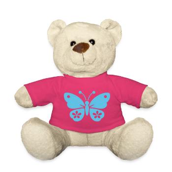 Schmetterling blue - Teddy - Pink - Vorne