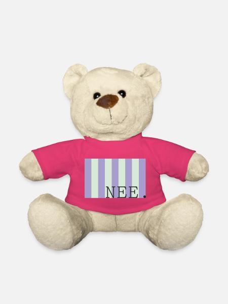 Ancienne police Pastel Stripe - Nounours - rose