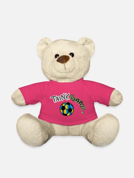 Think Positive Fußball - Teddy - Pink