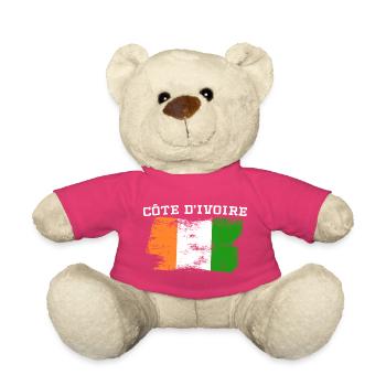 Ivory Coast Pride Cote D'Ivoire Heritage Elephant - Nounours - rose - Devant