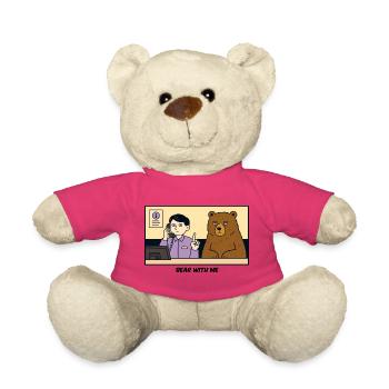 Soyez patients – Veuillez patienter - Nounours - rose - Devant