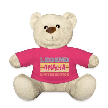Geschenk für Amalia - Teddy - Pink - Vorne