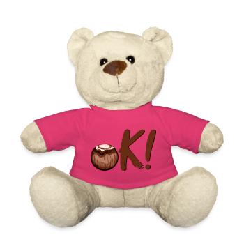 OK Summer Coconut - Teddy Bear - pink - Front