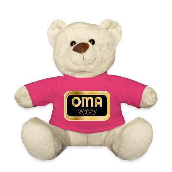 Baby verkünden, Oma 2027 - Teddy - Pink - Vorne