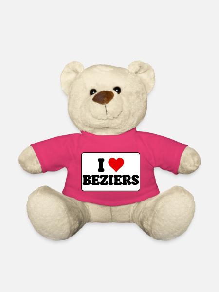 Ich liebe Béziers: Herz und Stadt - Teddy - Pink