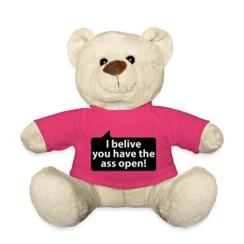 Ich glaube Du hast den Arsch offen - Teddy - Pink - Vorne