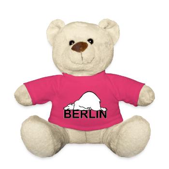 Berlin Deutschland Berliner Bär Wappentier Berlin - Teddy - Pink - Vorne