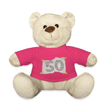50e anniversaire - Nounours - rose - Devant