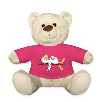 Lazy chicken I Lazy I Sleep - Teddy Bear - pink - Front
