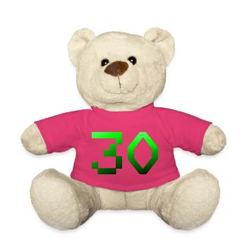 schenken, 30 Pixelig - Teddy - Pink - Vorne