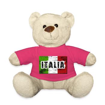 Lettrage ITALIA sale - Nounours - rose - Devant