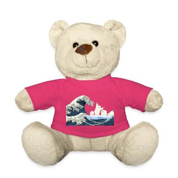 Help Eisbären T-Shirt - Teddy - Pink - Vorne