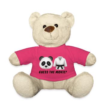Guess the Movie Funny Humorous - Teddy Bear - pink - Front