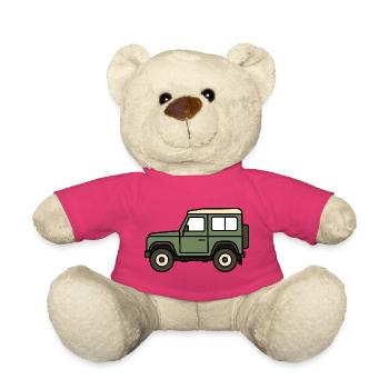 Voiture tout-terrain - Nounours - rose - Devant