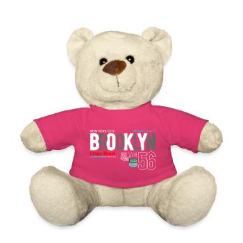 Brooklyn Street Art Design Urbain - Nounours - rose - Devant