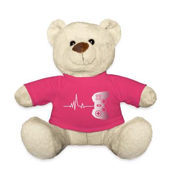 Gamer Game Videospiel Blaubeere Vintage Gaming  - Teddy - Pink - Vorne