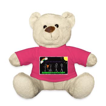 Festival Bild im Kinderstyle Bier - Teddy - Pink - Vorne