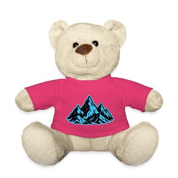 Icône du sommet des montagnes - Nounours - rose - Devant