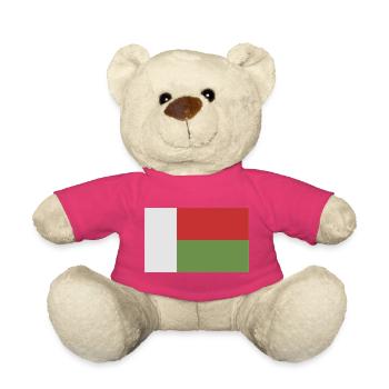 Madagascar flag - Teddy Bear - pink - Front