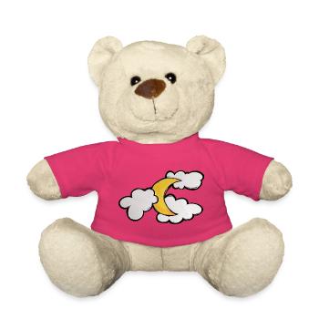 Croquis de nuage au clair de lune - Nounours - rose - Devant