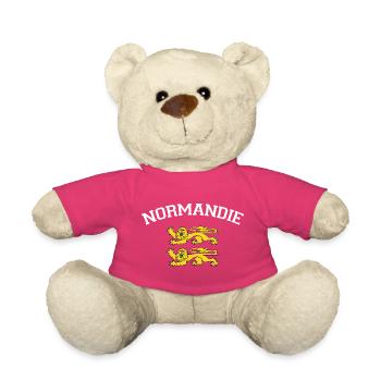 Normandie T-Shirt Cadeau Humour - Nounours - rose - Devant