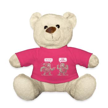 Auto, tu es nul, arrête de râler, mécanique automobile - Nounours - rose - Devant