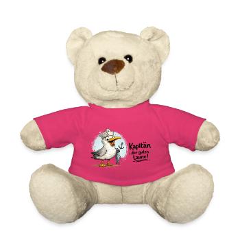 Küstensegler Möwe   - Kapitän der guten Laune - Teddy - Pink - Vorne